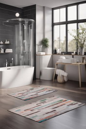 Mijölnir Juego de alfombrillas de baño CT-5252 Multicolor